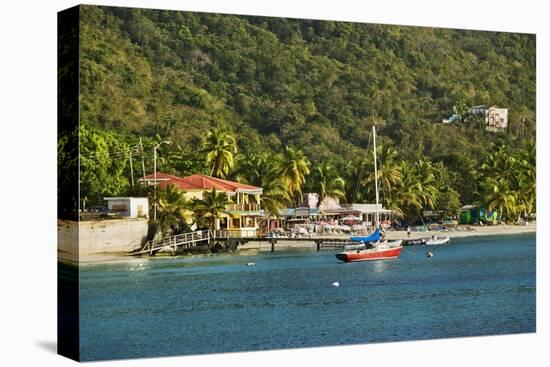 View of Bay, Cane Garden Bay, Tortola Island, British Virgin Islands-Massimo Borchi-Stretched Canvas