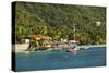 View of Bay, Cane Garden Bay, Tortola Island, British Virgin Islands-Massimo Borchi-Stretched Canvas