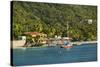 View of Bay, Cane Garden Bay, Tortola Island, British Virgin Islands-Massimo Borchi-Stretched Canvas