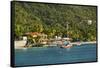 View of Bay, Cane Garden Bay, Tortola Island, British Virgin Islands-Massimo Borchi-Framed Stretched Canvas