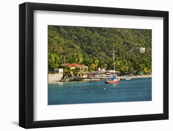 View of Bay, Cane Garden Bay, Tortola Island, British Virgin Islands-Massimo Borchi-Framed Photographic Print