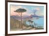 View of Bay of Naples, Italy-null-Framed Premium Giclee Print