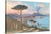 View of Bay of Naples, Italy-null-Stretched Canvas