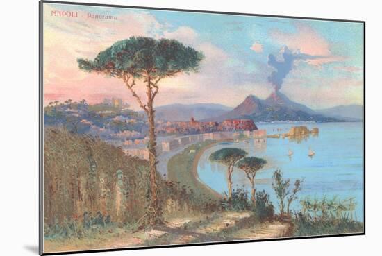 View of Bay of Naples, Italy-null-Mounted Art Print