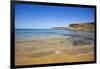 View of Beach and Cliffs, Tuffieha, Bayghajn, Malta-Massimo Borchi-Framed Photographic Print