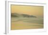 View of beach and distant sea stacks at dusk, Cannon Beach, Oregon, USA-Bill Coster-Framed Photographic Print