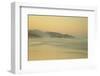 View of beach and distant sea stacks at dusk, Cannon Beach, Oregon, USA-Bill Coster-Framed Photographic Print