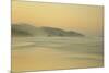 View of beach and distant sea stacks at dusk, Cannon Beach, Oregon, USA-Bill Coster-Mounted Photographic Print