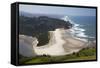 View of Beach and Salmon River, Cascade Head, Oregon, USA-Jamie & Judy Wild-Framed Stretched Canvas