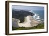 View of Beach and Salmon River, Cascade Head, Oregon, USA-Jamie & Judy Wild-Framed Photographic Print