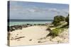 View of Beach and Sea of Zanj, Ihla Das Rolas, Mozambique-Alida Latham-Stretched Canvas
