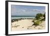 View of Beach and Sea of Zanj, Ihla Das Rolas, Mozambique-Alida Latham-Framed Photographic Print