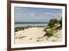 View of Beach and Sea of Zanj, Ihla Das Rolas, Mozambique-Alida Latham-Framed Photographic Print