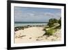 View of Beach and Sea of Zanj, Ihla Das Rolas, Mozambique-Alida Latham-Framed Photographic Print