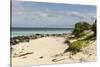 View of Beach and Sea of Zanj, Ihla Das Rolas, Mozambique-Alida Latham-Stretched Canvas