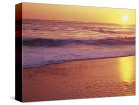 View of Beach at Sunset, Near Santa Cruz, California, USA-Stuart Westmoreland-Stretched Canvas