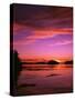 View of Beach at Sunset, Vancouver Island, British Columbia-Stuart Westmorland-Stretched Canvas