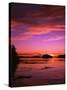 View of Beach at Sunset, Vancouver Island, British Columbia-Stuart Westmorland-Stretched Canvas
