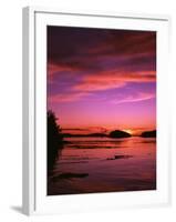 View of Beach at Sunset, Vancouver Island, British Columbia-Stuart Westmorland-Framed Premium Photographic Print