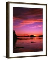 View of Beach at Sunset, Vancouver Island, British Columbia-Stuart Westmorland-Framed Premium Photographic Print