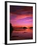 View of Beach at Sunset, Vancouver Island, British Columbia-Stuart Westmorland-Framed Premium Photographic Print