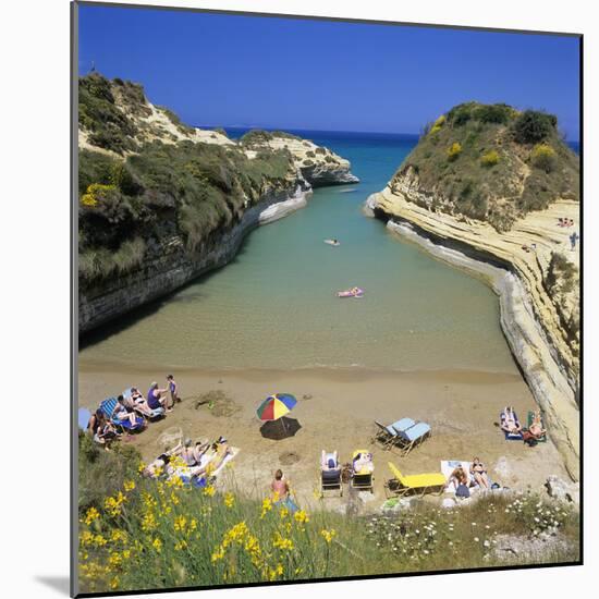 View of Beach, Canal D`Amour, Sidari, North Coast, Corfu, Ionian Islands, Greek Islands, Greece-Stuart Black-Mounted Photographic Print