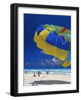 View of Beach, Cancun, Mexico-Greg Johnston-Framed Photographic Print