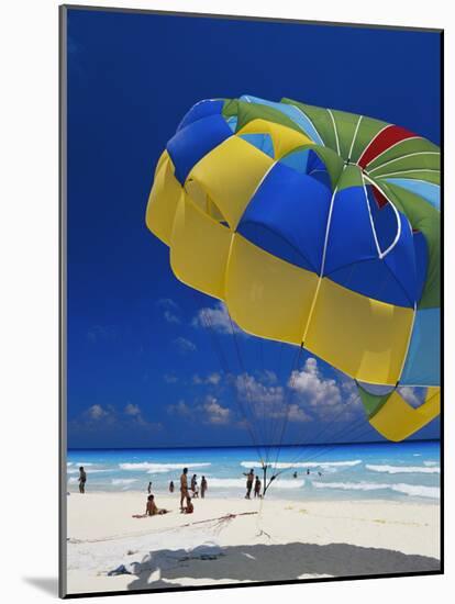 View of Beach, Cancun, Mexico-Greg Johnston-Mounted Photographic Print