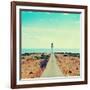 View of Beacon Far De Barbaria in Formentera, Balearic Islands, Spain, with a Retro Effect-nito-Framed Photographic Print