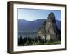 View of Beacon Rock on the Columbia River, Beacon Rock State Park, Washington, USA-Connie Ricca-Framed Photographic Print