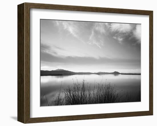 View of Bear River at Dusk, Cache Valley, Great Basin, Utah, USA-Scott T. Smith-Framed Premium Photographic Print