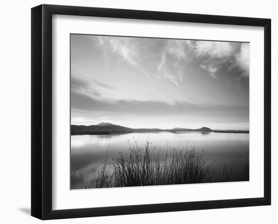 View of Bear River at Dusk, Cache Valley, Great Basin, Utah, USA-Scott T. Smith-Framed Premium Photographic Print