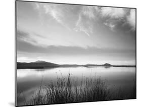 View of Bear River at Dusk, Cache Valley, Great Basin, Utah, USA-Scott T. Smith-Mounted Premium Photographic Print