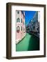 View of Beautiful Venice Canal with Houses Standing in Water-LuckyPhoto-Framed Photographic Print