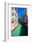 View of Beautiful Venice Canal with Houses Standing in Water-LuckyPhoto-Framed Photographic Print