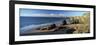 View of Bedruthan Steps and Beach, Near Newquay, Cornwall, England, United Kingdom, Europe-Lee Frost-Framed Photographic Print