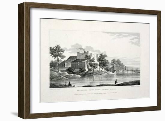 View of Beresford White House, Hackney Marsh, Hackney, London, 1830-Edward Duncan-Framed Giclee Print