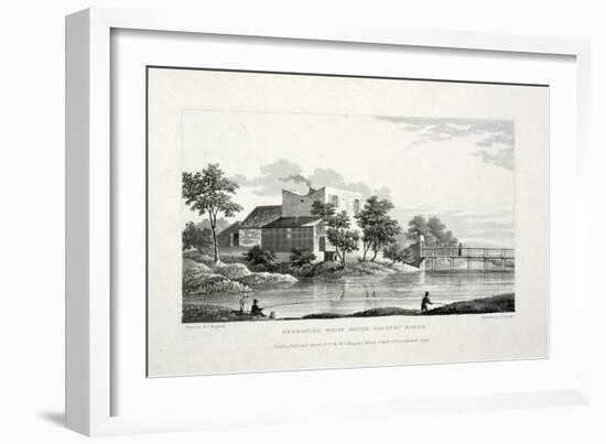 View of Beresford White House, Hackney Marsh, Hackney, London, 1830-Edward Duncan-Framed Giclee Print