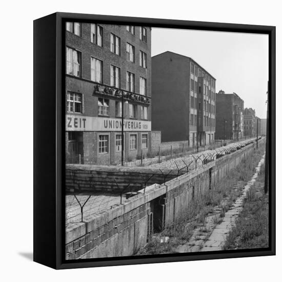 View of Berlin Wall-null-Framed Stretched Canvas