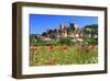 View of Beynac Castle in Beynac-et-Cazenac on Dordogne River-null-Framed Art Print