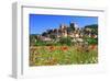 View of Beynac Castle in Beynac-et-Cazenac on Dordogne River-null-Framed Art Print