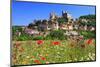 View of Beynac Castle in Beynac-et-Cazenac on Dordogne River-null-Mounted Art Print