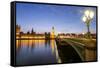 View of Big Ben and Palace of Westminster-Roberto Moiola-Framed Stretched Canvas