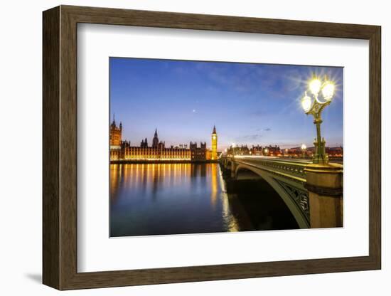 View of Big Ben and Palace of Westminster-Roberto Moiola-Framed Photographic Print