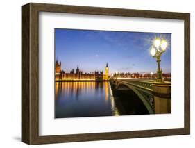 View of Big Ben and Palace of Westminster-Roberto Moiola-Framed Photographic Print