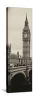 View of Big Ben from across the Westminster Bridge - London - England - UK - Door Poster-Philippe Hugonnard-Stretched Canvas