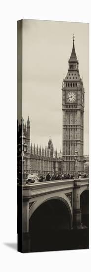 View of Big Ben from across the Westminster Bridge - London - England - UK - Door Poster-Philippe Hugonnard-Stretched Canvas