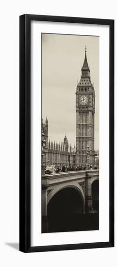 View of Big Ben from across the Westminster Bridge - London - England - UK - Door Poster-Philippe Hugonnard-Framed Premium Photographic Print