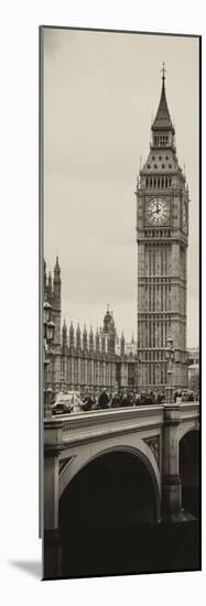 View of Big Ben from across the Westminster Bridge - London - England - UK - Door Poster-Philippe Hugonnard-Mounted Photographic Print