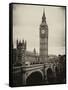 View of Big Ben from across the Westminster Bridge - London - UK - England - United Kingdom-Philippe Hugonnard-Framed Stretched Canvas